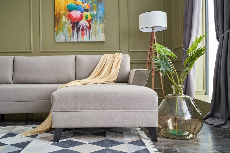 U-bäddsoffa Sailaen - Beige - Möbler - Soffa - Bäddsoffa - Bäddsoffa divan