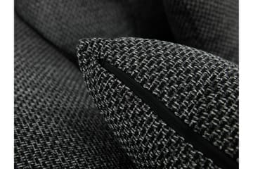 U-Bäddsoffa Sororia 350x205x76 cm Divan Vänster - Grå/Svart - Möbler - Soffa - Bäddsoffa - Bäddsoffa divan