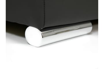 U-Bäddsoffa Sororia 350x205x76 cm Divan Vänster - Grå/Svart - Möbler - Soffa - Bäddsoffa - Bäddsoffa divan