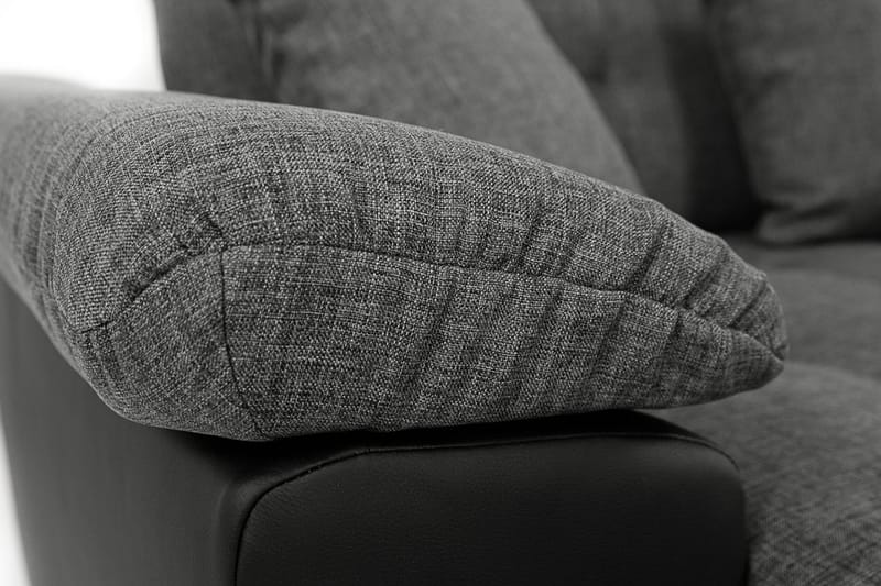 U-Bäddsoffa Wicenza 375x155x76 cm - Grå/Vit - Möbler - Soffa - Bäddsoffa - Bäddsoffa divan