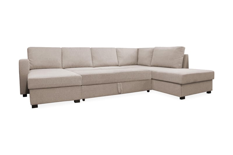 U-Bäddsoffa Paris Beige - Beige|Grå - Möbler - Soffa - Bäddsoffa - Bäddsoffa divan