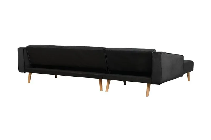 Vadso Hörnsoffa 303 cm - Svart - Möbler - Soffa - Bäddsoffa - Bäddsoffa divan