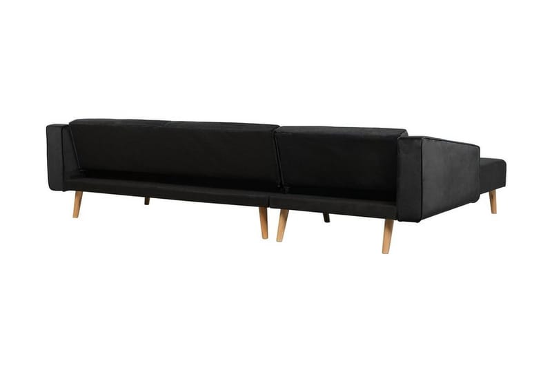 Vadso Vänster Längsbäddad Bäddsoffa 100x270 cm i Sammet - Antracit - Möbler - Soffa - Bäddsoffa - Bäddsoffa divan