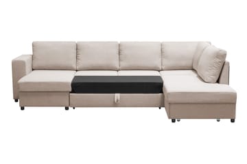 Verona U-Bäddsoffa Höger - Beige - Möbler - Soffa - Bäddsoffa - Bäddsoffa divan