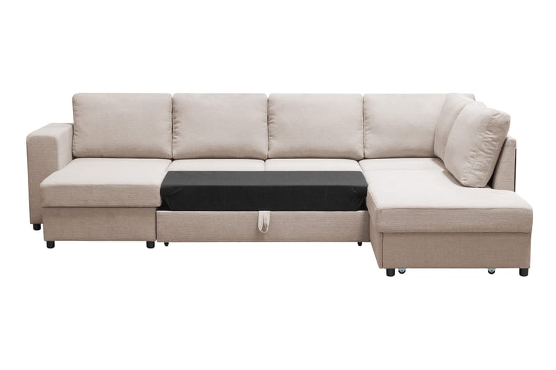 Verona U-Bäddsoffa Höger - Beige - Möbler - Soffa - Bäddsoffa - Bäddsoffa divan