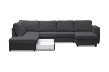 Verona U-bäddsoffa med Divan Höger - Mörkgrå - Möbler - Soffa - Bäddsoffa - Bäddsoffa divan