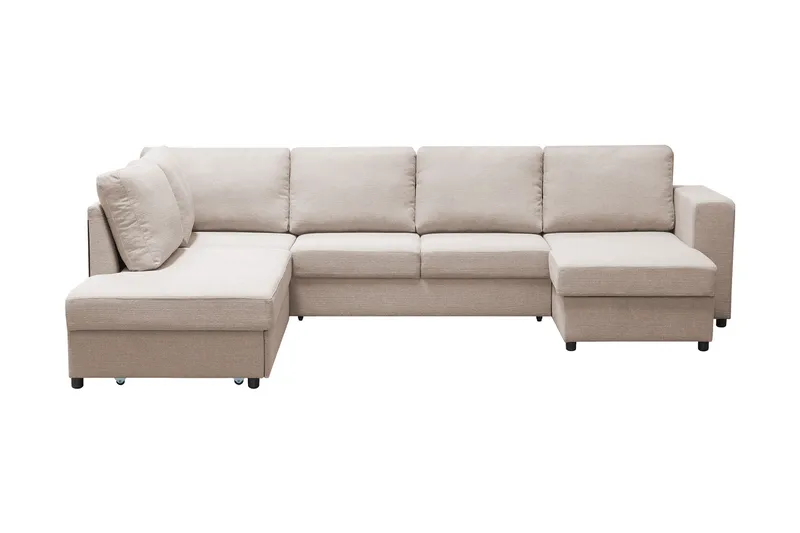Verona U-Bäddsoffa Vänster, Beige