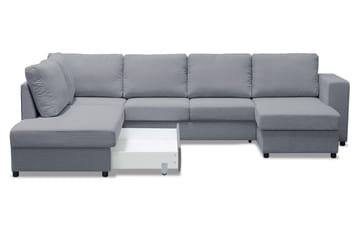 Verona U-Bäddsoffa Vänster - Ljusgrå - Möbler - Soffa - Bäddsoffa - Bäddsoffa divan