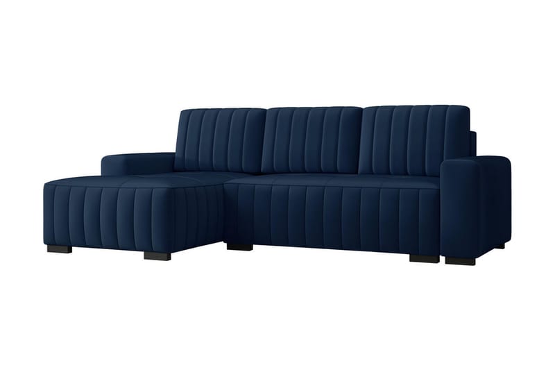 Vidin 4-sits Bäddsoffa Vänster - Blå - Möbler - Soffa - Bäddsoffa - Bäddsoffa divan