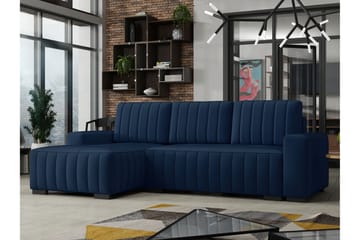 Vidin 4-sits Bäddsoffa Vänster - Blå - Möbler - Soffa - Bäddsoffa - Bäddsoffa divan