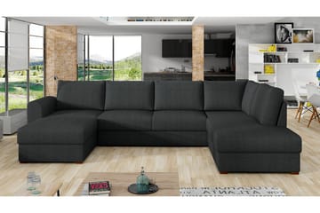 Wilma 6-sits Bäddsoffa - Antracit - Möbler - Soffa - Bäddsoffa - Bäddsoffa divan