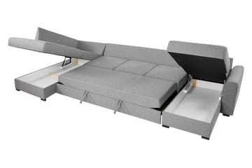 Wilma 6-sits Bäddsoffa - Svart - Möbler - Soffa - Bäddsoffa - Bäddsoffa divan