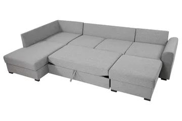 Wilma 6-sits Divan Höger Bäddsoffa 305 cm - Grå - Möbler - Soffa - Bäddsoffa - Bäddsoffa divan