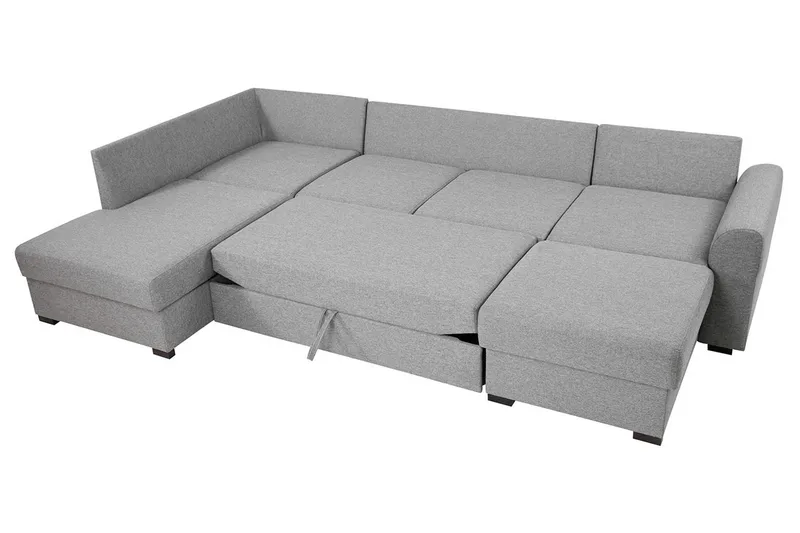 Wilma 6-sits Divan Höger Bäddsoffa 305 cm - Grå - Möbler - Soffa - Bäddsoffa - Bäddsoffa divan