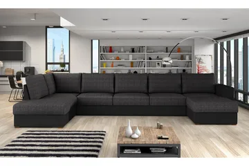 Wilma Hörnsoffa Vänster - Svart - Möbler - Soffa - Bäddsoffa - Bäddsoffa divan