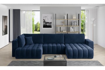 Yorktown U-bäddsoffa Divan Höger - Blå - Möbler - Soffa - Bäddsoffa - Bäddsoffa divan
