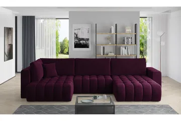 Yorktown U-bäddsoffa Divan Höger - Blå - Möbler - Soffa - Bäddsoffa - Bäddsoffa divan