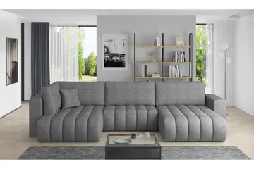 Yorktown U-bäddsoffa Divan Höger - Gul - Möbler - Soffa - Bäddsoffa - Bäddsoffa divan