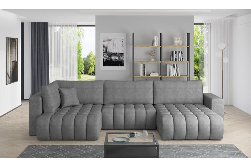 Yorktown U-bäddsoffa Divan Höger - Gul - Möbler - Soffa - Bäddsoffa - Bäddsoffa divan