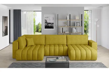 Yorktown U-bäddsoffa Divan Höger - Ljusbeige - Möbler - Soffa - Bäddsoffa - Bäddsoffa divan