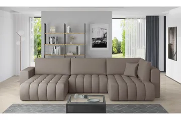 Yorktown U-bäddsoffa Divan Vänster - Beige - Möbler - Soffa - Bäddsoffa - Bäddsoffa divan