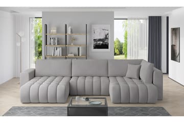 Yorktown U-bäddsoffa Divan Vänster - Grå - Möbler - Soffa - Bäddsoffa - Bäddsoffa divan