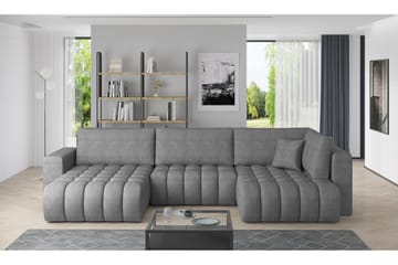 Yorktown U-bäddsoffa Divan Vänster - Grå - Möbler - Soffa - Bäddsoffa - Bäddsoffa divan