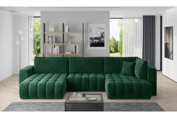 Yorktown U-bäddsoffa Divan Vänster - Grön - Möbler - Soffa - Bäddsoffa - Bäddsoffa divan