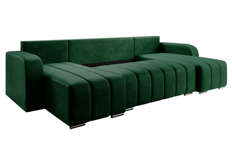 Zulueta 8-sits Bäddsoffa Höger - Blå - Möbler - Soffa - Bäddsoffa - Bäddsoffa divan