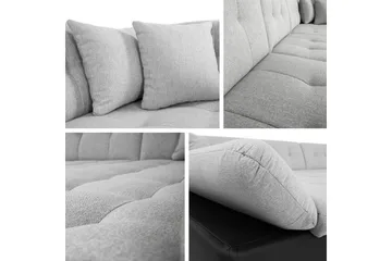 Zumar Bäddsoffa med Divan och Schäslong 4-sits i Chenille - Beige - Möbler - Soffa - Bäddsoffa - Bäddsoffa divan