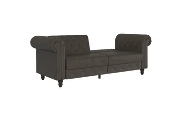 Bäddsoffa Felix 236x87x83 cm, Antracit, Mikrofiber/Trä/Metall - 236x87x83 cm, Antracit, Mikrofiber/Trä/Metall - Möbler - Soffa - Bäddsoffa - 3 sits bäddsoffa