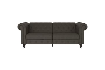 Bäddsoffa Felix 236x87x83 cm, Antracit, Mikrofiber/Trä/Metall - 236x87x83 cm, Antracit, Mikrofiber/Trä/Metall - Möbler - Soffa - Bäddsoffa - 3 sits bäddsoffa