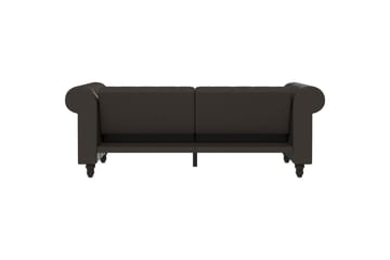 Bäddsoffa Felix 236x87x83 cm, Antracit, Mikrofiber/Trä/Metall - 236x87x83 cm, Antracit, Mikrofiber/Trä/Metall - Möbler - Soffa - Bäddsoffa - 3 sits bäddsoffa