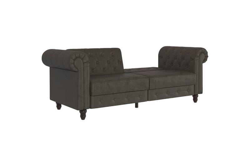 Bäddsoffa Felix 236x87x83 cm, Antracit, Mikrofiber/Trä/Metall - 236x87x83 cm, Antracit, Mikrofiber/Trä/Metall - Möbler - Soffa - Bäddsoffa - 3 sits bäddsoffa