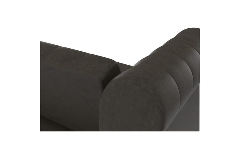 Bäddsoffa Felix 236x87x83 cm, Antracit, Mikrofiber/Trä/Metall - 236x87x83 cm, Antracit, Mikrofiber/Trä/Metall - Möbler - Soffa - Bäddsoffa - 3 sits bäddsoffa