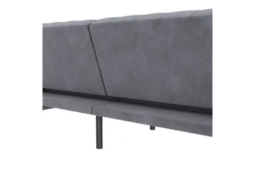 Bäddsoffa Felix 236x87x83 cm, Antracit, Sammet - 236x87x83 cm, Antracit, Sammet - Möbler - Soffa - Bäddsoffa - 3 sits bäddsoffa