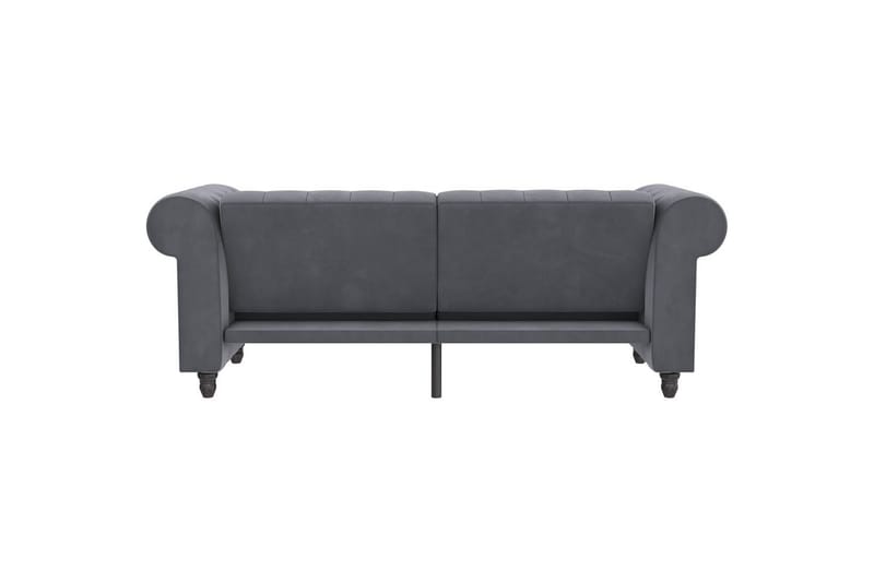 Bäddsoffa Felix 236x87x83 cm, Antracit, Sammet - 236x87x83 cm, Antracit, Sammet - Möbler - Soffa - Bäddsoffa - 3 sits bäddsoffa