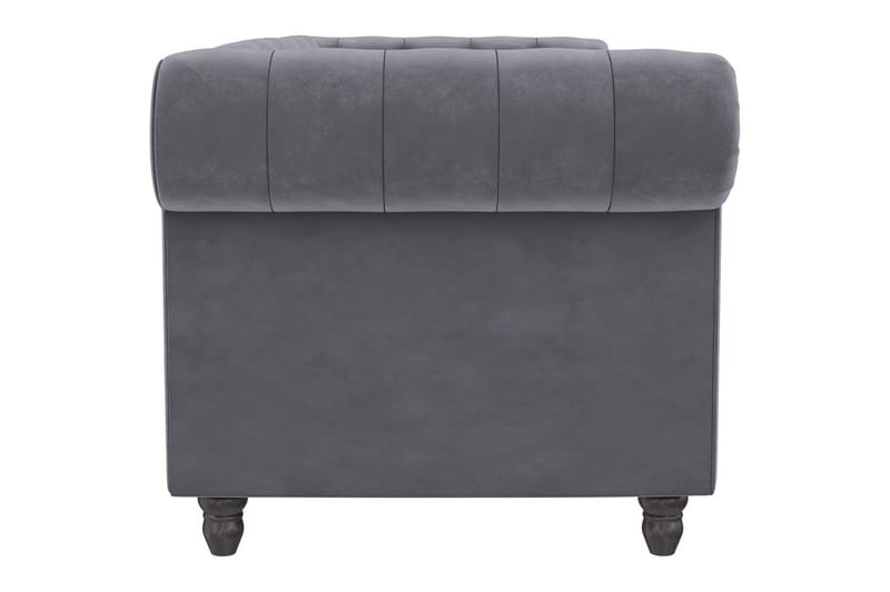 Bäddsoffa Felix 236x87x83 cm, Antracit, Sammet - 236x87x83 cm, Antracit, Sammet - Möbler - Soffa - Bäddsoffa - 3 sits bäddsoffa