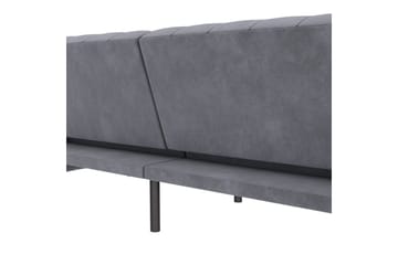 Bäddsoffa Felix 236x87x83 cm, Antracit, Sammet - 236x87x83 cm, Antracit, Sammet - Möbler - Soffa - Bäddsoffa - 3 sits bäddsoffa