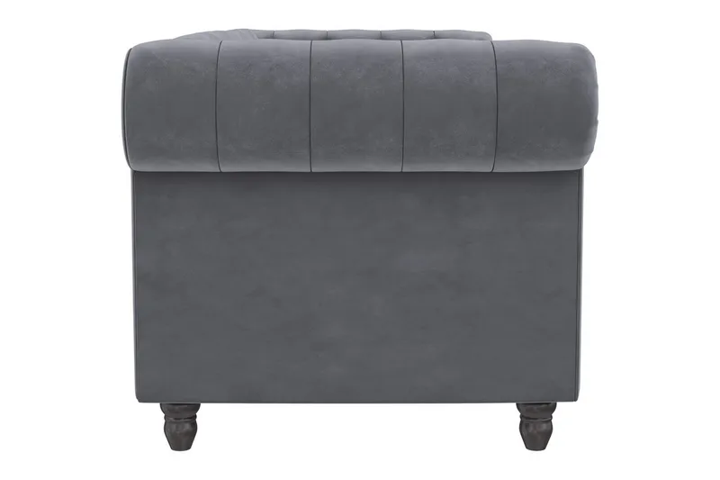 Bäddsoffa Felix 236x87x83 cm, Antracit, Sammet - 236x87x83 cm, Antracit, Sammet - Möbler - Soffa - Bäddsoffa - 3 sits bäddsoffa