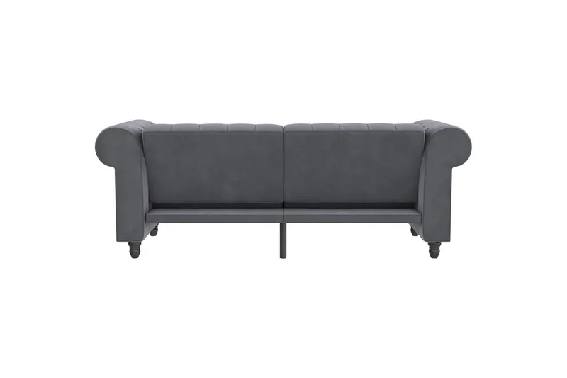 Bäddsoffa Felix 236x87x83 cm, Antracit, Sammet - 236x87x83 cm, Antracit, Sammet - Möbler - Soffa - Bäddsoffa - 3 sits bäddsoffa