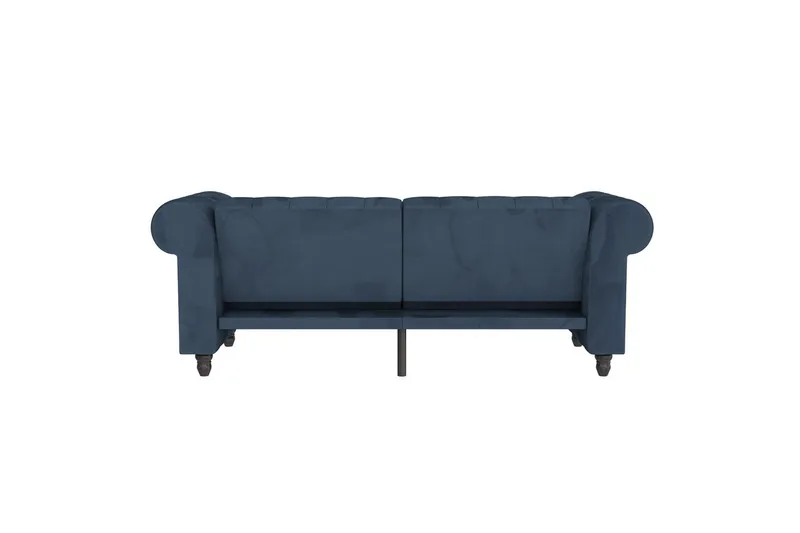 Bäddsoffa Felix 236x87x83 cm, Blå, Sammet - 236x87x83 cm, Blå, Sammet - Möbler - Soffa - Bäddsoffa - 3 sits bäddsoffa