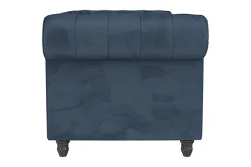 Bäddsoffa Felix 236x87x83 cm, Blå, Sammet - 236x87x83 cm, Blå, Sammet - Möbler - Soffa - Bäddsoffa - 3 sits bäddsoffa
