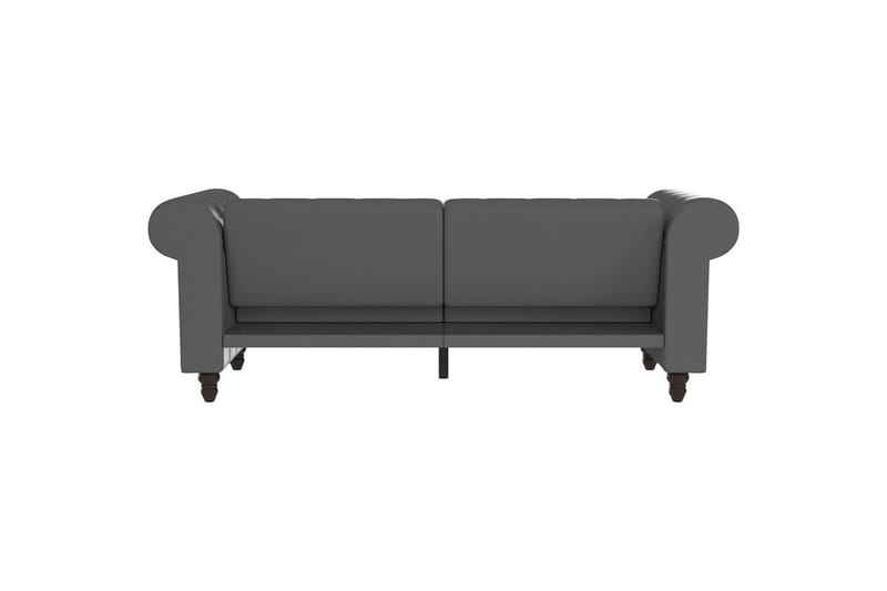 Bäddsoffa Felix 236x87x83 cm, Grå, PU/trä/metall - 236x87x83 cm, Grå, PU/trä/metall - Möbler - Soffa - Bäddsoffa - 3 sits bäddsoffa