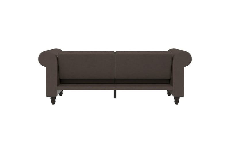 Bäddsoffa Felix 236x87x83 cm, Mörkbrun, Mikrofiber/Trä/Metall - 236x87x83 cm, Mörkbrun, Mikrofiber/Trä/Metall - Möbler - Soffa - Bäddsoffa - 3 sits bäddsoffa