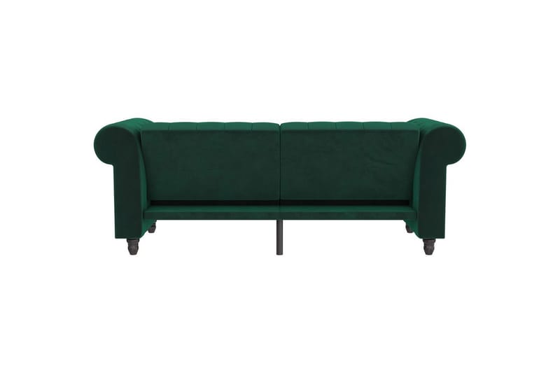 Bäddsoffa Felix 236x87x83 cm, Mörkgrön, Sammet - 236x87x83 cm, Mörkgrön, Sammet - Möbler - Soffa - Bäddsoffa - 3 sits bäddsoffa