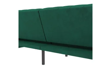 Bäddsoffa Felix 236x87x83 cm, Mörkgrön, Sammet - 236x87x83 cm, Mörkgrön, Sammet - Möbler - Soffa - Bäddsoffa - 3 sits bäddsoffa