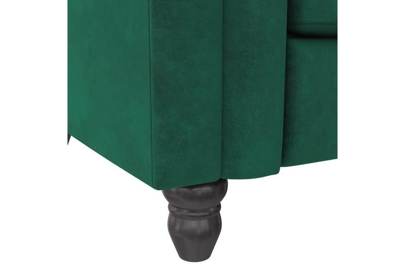 Bäddsoffa Felix 236x87x83 cm, Mörkgrön, Sammet - 236x87x83 cm, Mörkgrön, Sammet - Möbler - Soffa - Bäddsoffa - 3 sits bäddsoffa