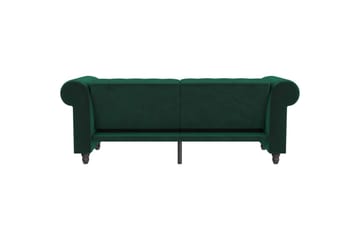 Bäddsoffa Felix 236x87x83 cm, Mörkgrön, Sammet - 236x87x83 cm, Mörkgrön, Sammet - Möbler - Soffa - Bäddsoffa - 3 sits bäddsoffa