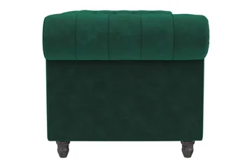 Bäddsoffa Felix 236x87x83 cm, Mörkgrön, Sammet - 236x87x83 cm, Mörkgrön, Sammet - Möbler - Soffa - Bäddsoffa - 3 sits bäddsoffa